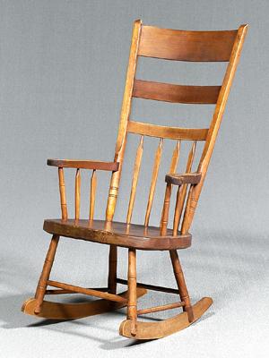 Windsor arrow back rocking chair,