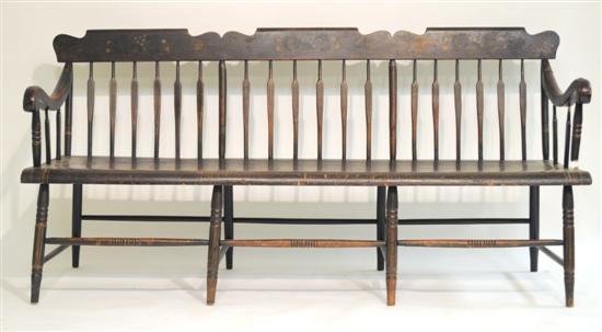 Windsor bench  6' wide  shaped