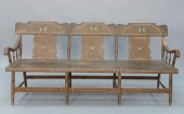 WINDSOR BENCH HAVING CARVED BA