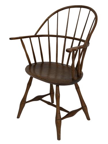 WINDSOR BOW BACK ARMCHAIR, HEIGHT