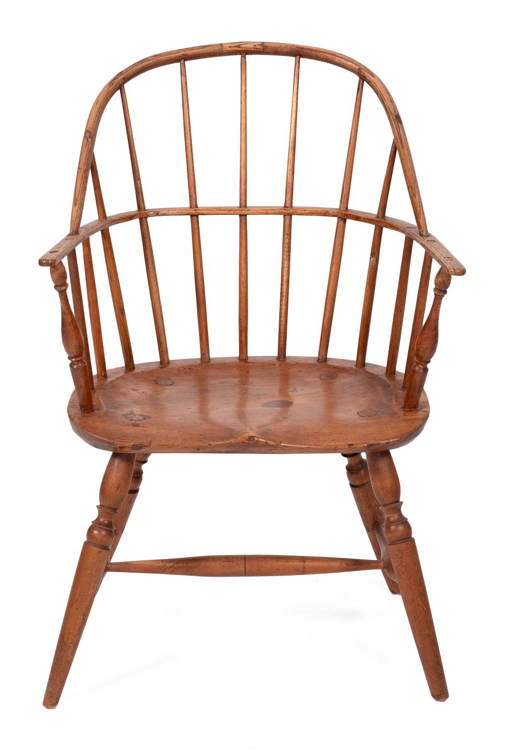 WINDSOR BOW-BACK ARMCHAIR LATE 18TH