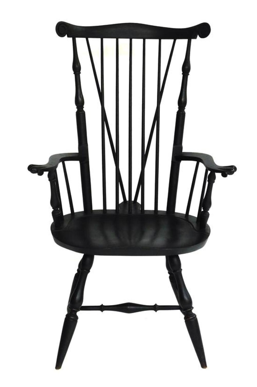 WINDSOR CHAIR WITH BLACK PAINT