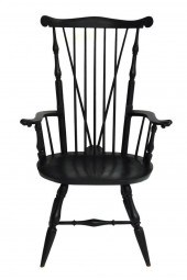 WINDSOR CHAIR WITH BLACK PAINT