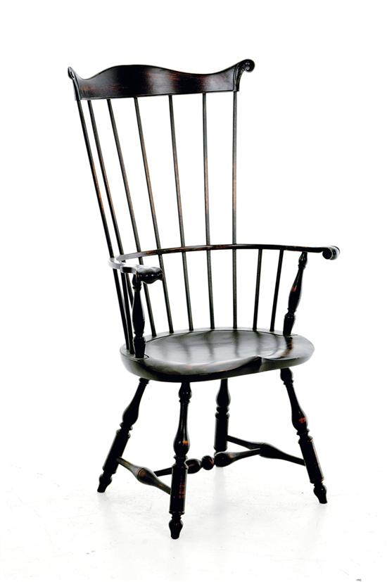 Windsor combback painted armchair