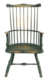 WINDSOR FAN BACK ARM CHAIR, RE