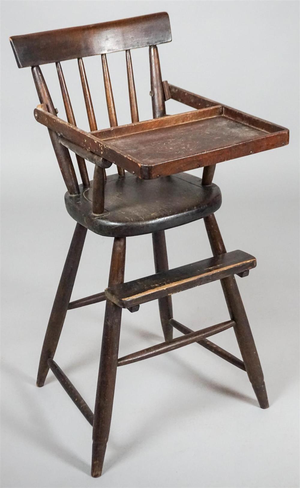 WINDSOR HIGH CHAIR, TOGETHER WITH