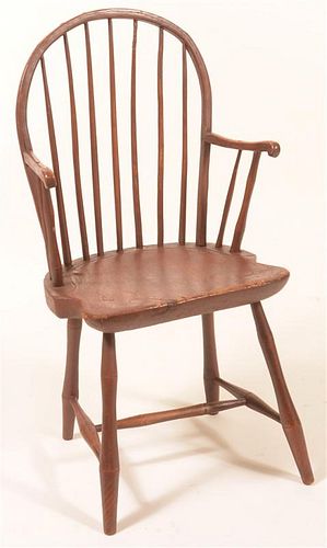 WINDSOR HOOP BACK ARMCHAIR WITH OLD