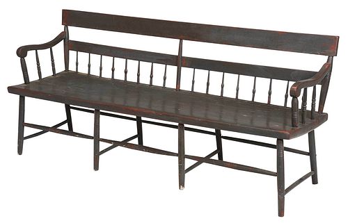 WINDSOR PLANK SEAT BENCH IN PALE