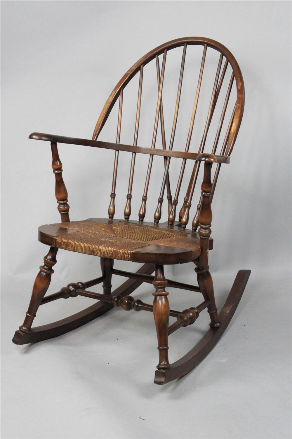WINDSOR ROCKER WITH RUSHED SEAT