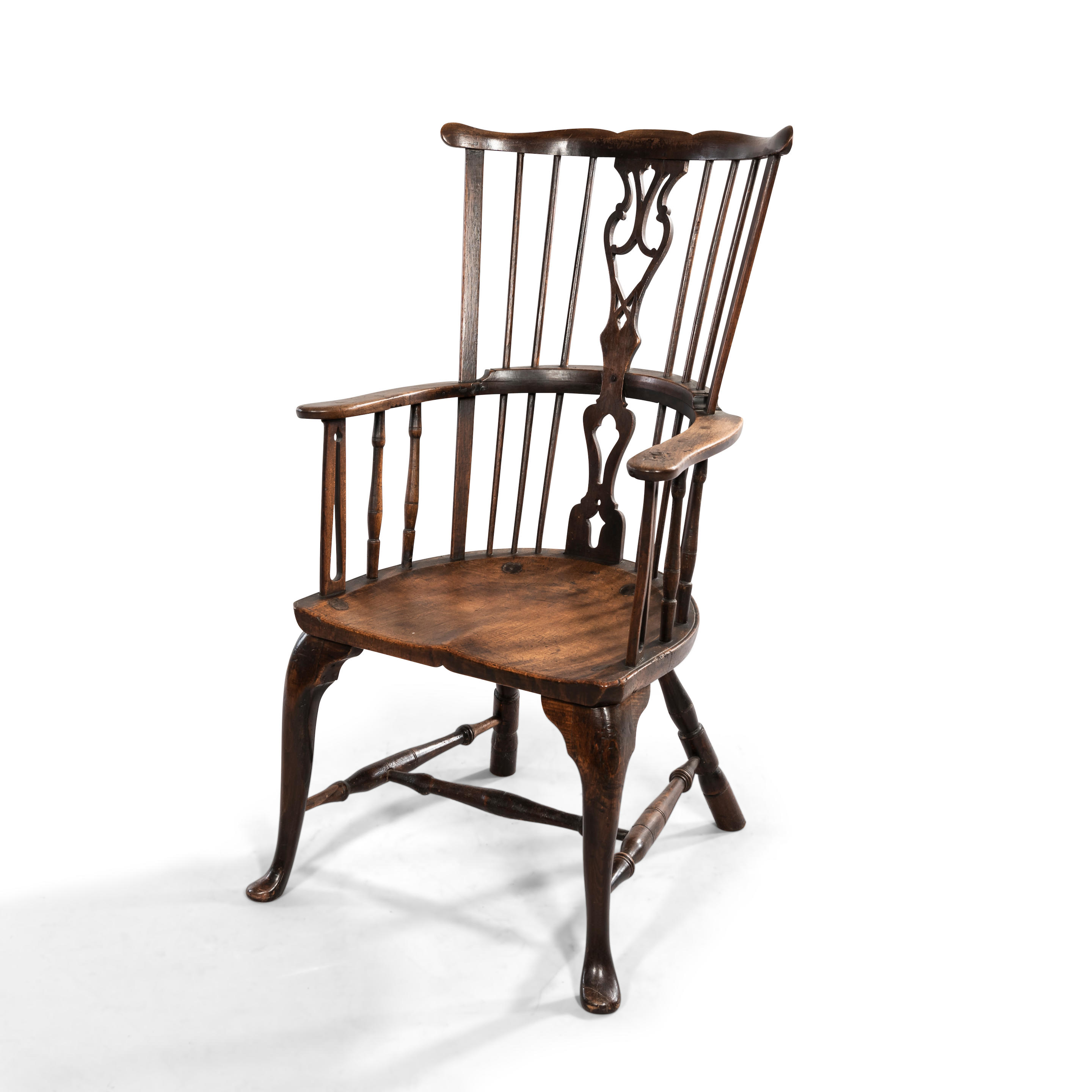 WINDSOR SPINDLE-BACK ARMCHAIR,