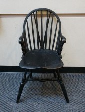 WINDSOR STYLE BLACK ENAMEL PAI