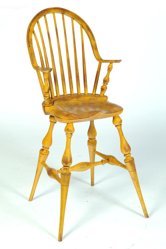 WINDSOR-STYLE HIGHCHAIR.  American