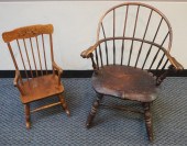 WINDSOR STYLE MAHOGANY ARM ROC