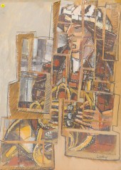 Windsor Utley Cubist Portrait