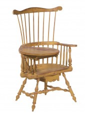 WINDSOR WRITING ARM CHAIR BY S