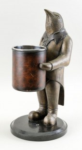 WINE BOTTLE HOLDER IN THE FORM