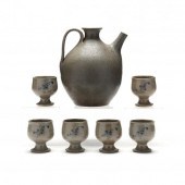 WINE EWER AND SIX CUPS, JUGTOW