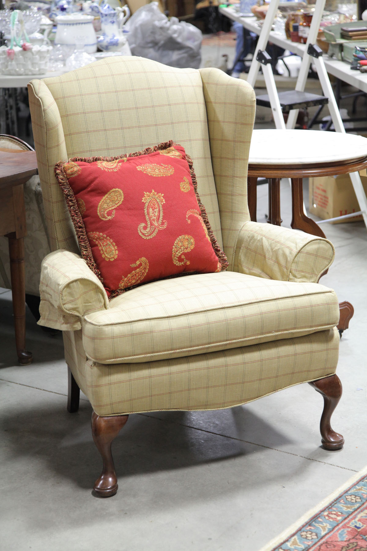 WINGBACK CHAIR.  American  20th