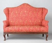 WINGBACK LOVESEATAn upholstere