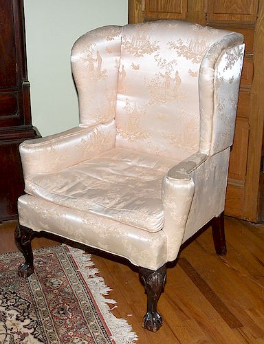 WINGED BACK CHAIRA late 19th