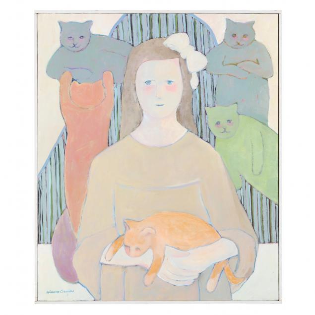 WINONA CRAWFORD (NC), GIRL WITH BOW