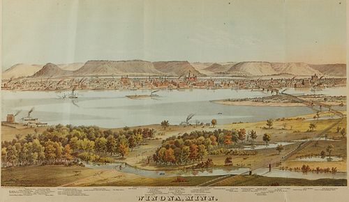 WINONA MN MAP SHOBER AND CHICAGO