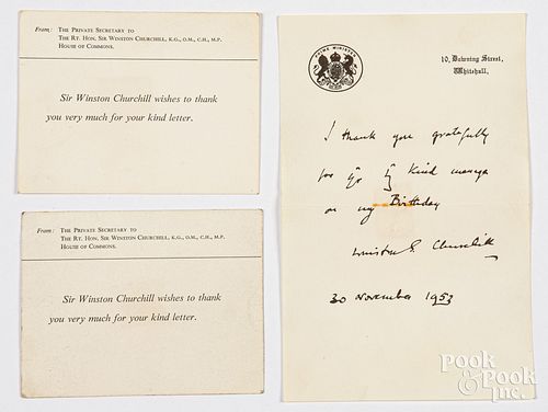 WINSTON CHURCHILL HAND WRITTEN