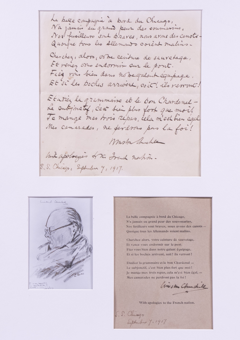 WINSTON CHURCHILL SIGNED 1917