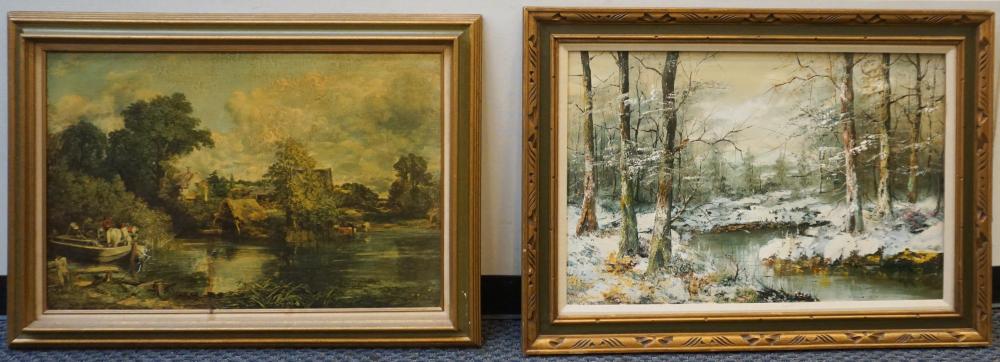WINTER FOREST CLEARING, ACRYLIC
