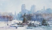 WINTER IN PHILADELPHIA, LITHOG