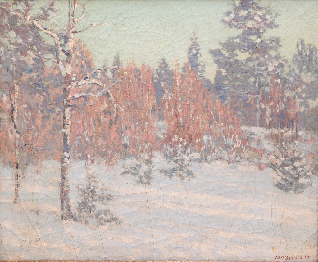 WINTER LANDSCAPE BY ALFRED JANSSON.