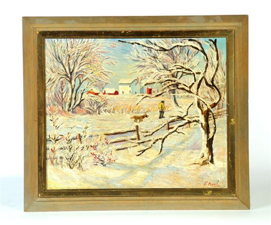 WINTER LANDSCAPE BY VALENTINE VOGEL
