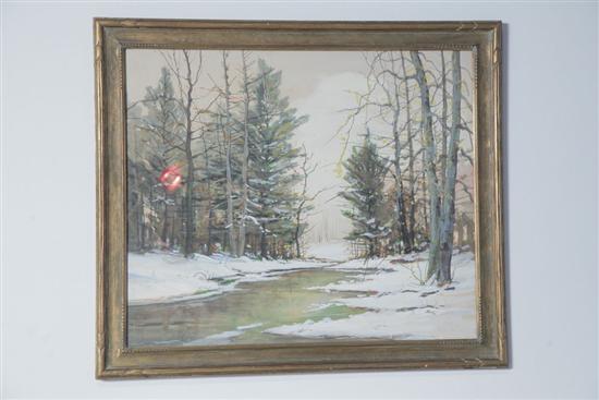 WINTER LANDSCAPE WATERCOLOR