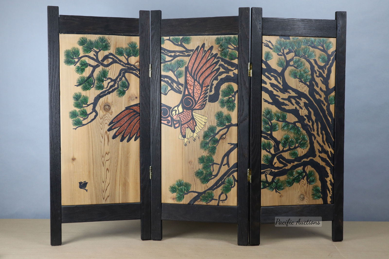 WINTER SCREEN: EAGLE & PINE