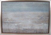WINTER WETLANDS OIL ON CANVAS