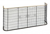 WIRE AND BRASS FIREPLACE SCREE