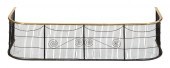 WIRE AND BRASS FIREPLACE SCREE