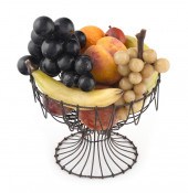 WIRE COMPOTE CONTAINING MARBLE