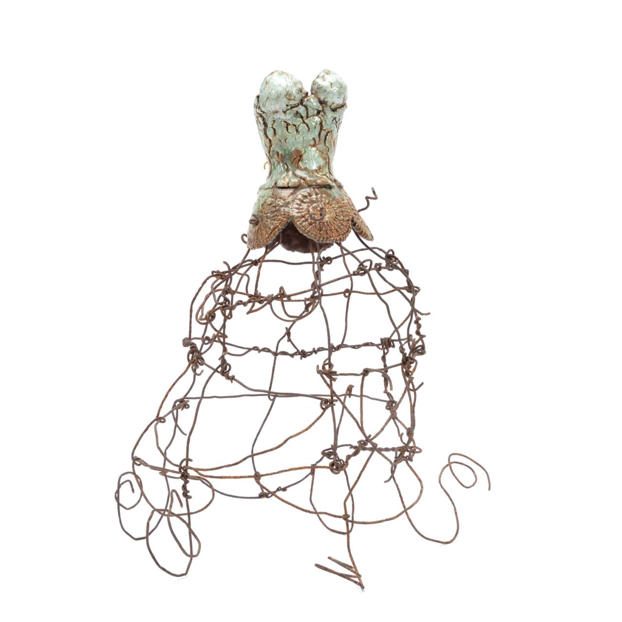 "WIRE DRESS", CERAMIC CORSET ON