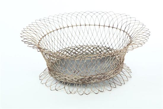WIRE WORK BASKET.  Probably