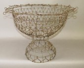 WIREWORK FOOTED PLANT URN BASK