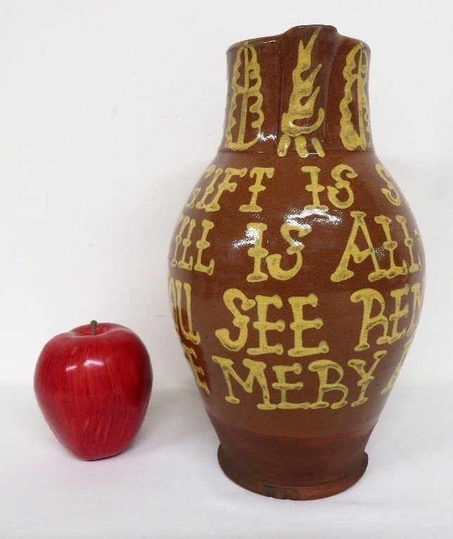 WISCONSIN POTTERY YELLOW SLIP DEC