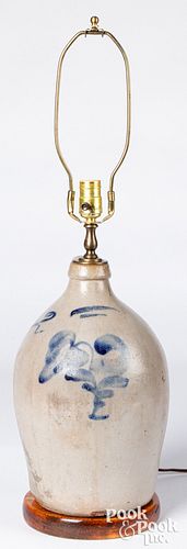 WISCONSIN STONEWARE JUG TABLE LAMP,