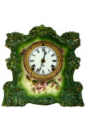 WISDOM PORCELAIN MANTEL CLOCKw