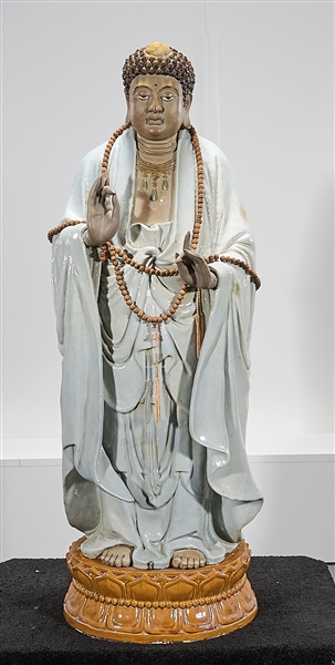with ceramic stand; H: 46"