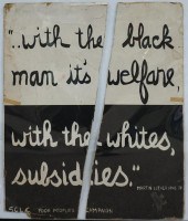 '.. WITH THE BLACK MAN IT'S WE