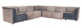 WITTMANN GRAY LEATHER SECTIONA