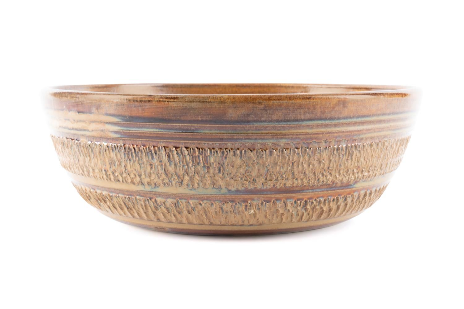 W.J. GORDY LARGE POTTERY TEXTURED