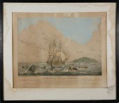 W.J. HUGGINS LITHOGRAPH "SOUTH