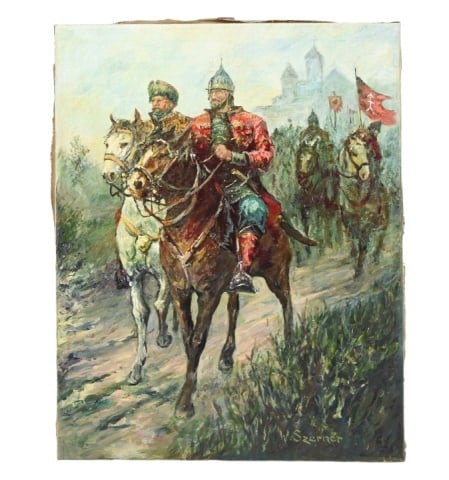 WLADYSLAW SZERNER SIGNED OIL
